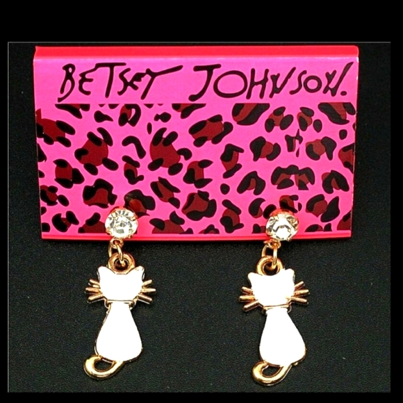Betsey Johnson Jewelry - 5/50$ Betsey Johnson Cat Earrings